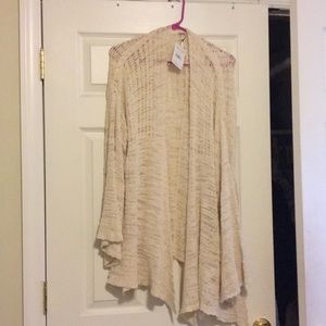 Free People draped cardigan NWT